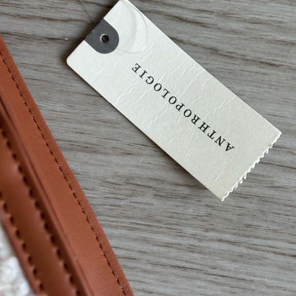 Anthropologie Sherpa Cell Crossbody Bag with a sherpa and faux leather exterior - Picture 4 of 5